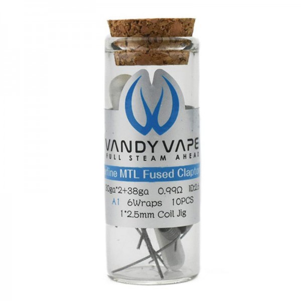 Vandy Vape A1 Superfine MTL Fused Clapton Fertigcoil 0.99 Ohm 10 Stück