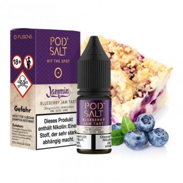 Pod Salt Fusions Blueberry Jam Tart Nikotinsalz Liquid 10 ml 20 mg