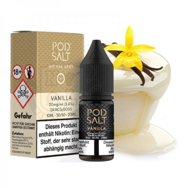 Pod Salt Vanilla Nikotinsalz Liquid 10 ml 20 mg