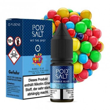 Pod Salt Fusions Bubble Blue Nikotinsalz Liquid 10 ml 20 mg