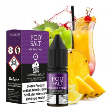 Pod Salt Fusions Summer Syrup Nikotinsalz Liquid 10 ml 20 mg