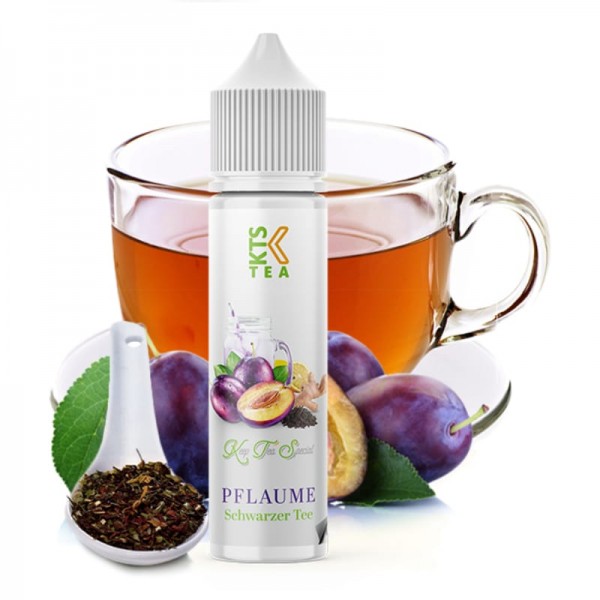 KTS Tea Pflaume Schwarzer Tee Longfill Aroma 10 ml für 60 ml