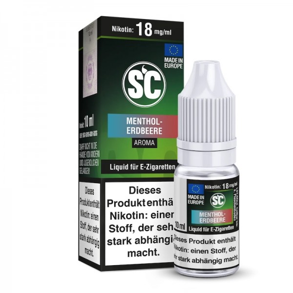 SC Liquid Menthol Erdbeere Fertigliquid 10 ml