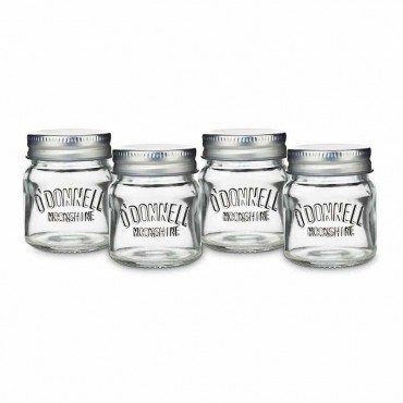 O`Donnell Moonshine Mason Jar Shotgläser 4 cl 4er Pack