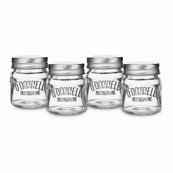 O`Donnell Moonshine Mason Jar Shotgläser 4 cl 4er Pack