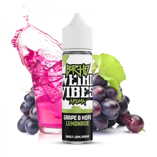 Barehead Weird Vibes Grape and Hops Lemonade Longfill Aroma 10 ml für 60 ml