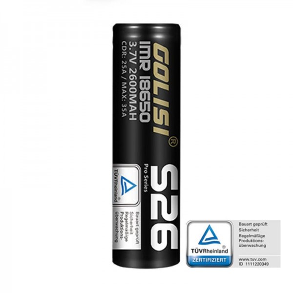 Golisi S26 18650 35A 2600 mAh Akkuzelle