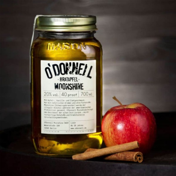 O`Donnell Moonshine Likör Bratapfel 20% vol 700 ml