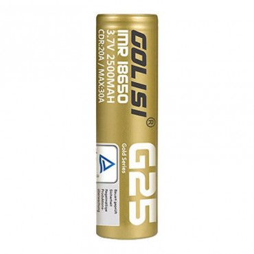 Golisi G25 18650er Akkuzelle 2500 mAh 20 Ampere