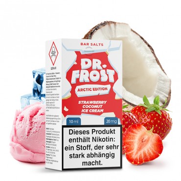 Dr. Frost Arctic Edition Strawberry Coconut Ice Nikotinsalz Liquid 10 ml 20 mg