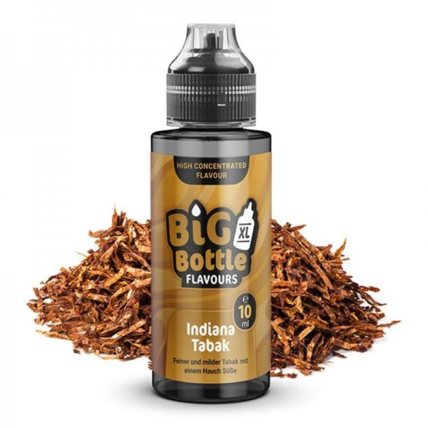 Big Bottle Indiana Tabak Longfill Aroma 10 ml für 120 ml