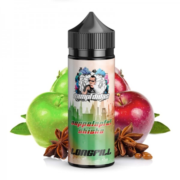 Dampfdidas Doppelapfel Shisha Longfill Aroma 10 ml für 120 ml