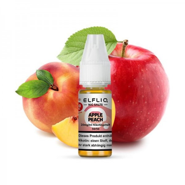 Elfbar Elfliq Apple Peach Nikotinsalz Liquid 10 ml