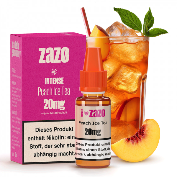 Zazo Intense Peach Ice Tea Nikotinsalz Liquid 10 ml