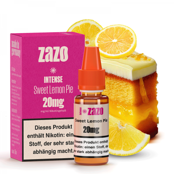 Zazo Intense Sweet Lemon Pie Nikotinsalz Liquid 10 ml