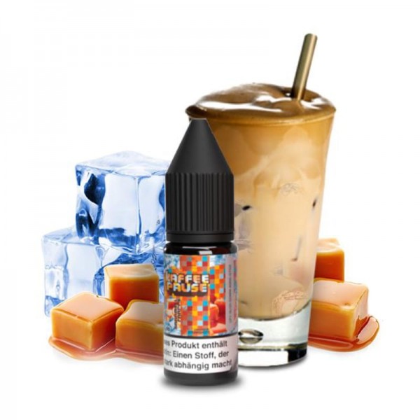 Steamshots Kaffeepause Karamell Frappe Nikotinsalz Liquid 10 ml 20 mg