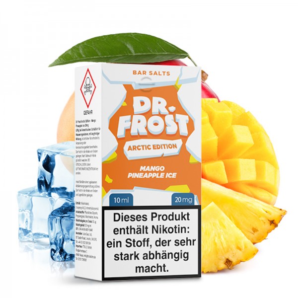Dr. Frost Arctic Edition Mango Pineapple Ice Nikotinsalz Liquid 10 ml 20 mg