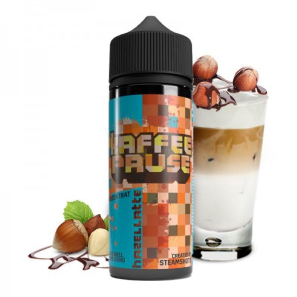 Steamshots Kaffeepause Hazellatte Longfill Aroma 10 ml für 120 ml