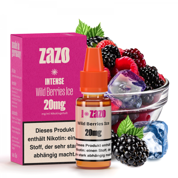 Zazo Intense Wild Berries Ice Nikotinsalz Liquid 10 ml