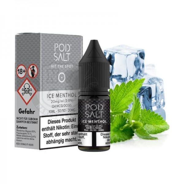 Pod Salt Ice Menthol Nikotinsalz Liquid 10 ml 20 mg
