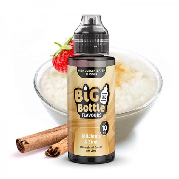 Big Bottle Milchreis und Zimt Longfill Aroma 10 ml für 120 ml