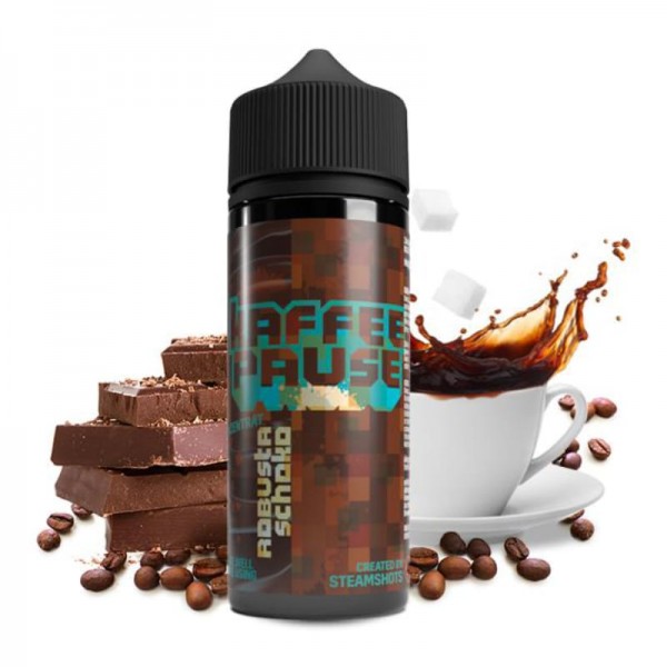 Steamshots Kaffeepause Robusta Schoko Longfill Aroma 10 ml für 120 ml