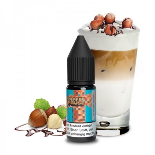 Steamshots Kaffeepause Hasellatte Nikotinsalz Liquid 10 ml 20 mg