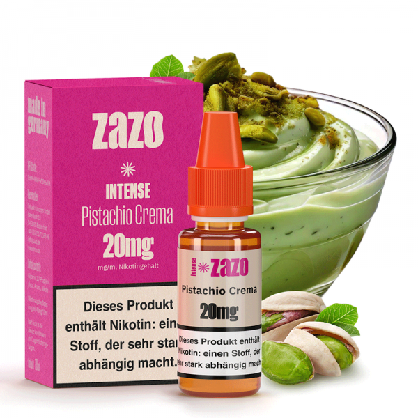 Zazo Intense Pistachio Crema Nikotinsalz Liquid 10 ml