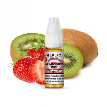 Elfbar Elfliq Strawberry Kiwi Nikotinsalz Liquid 10 ml