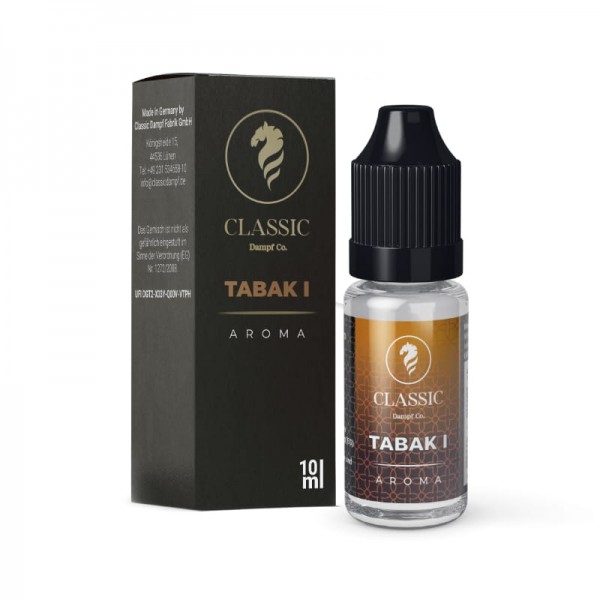 Classic Dampf Tabak 1 Aroma 10 ml