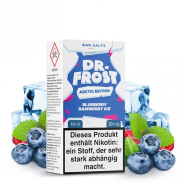 Dr. Frost Arctic Edition Blueberry Raspberry Ice Nikotinsalz Liquid 10 ml 20 mg