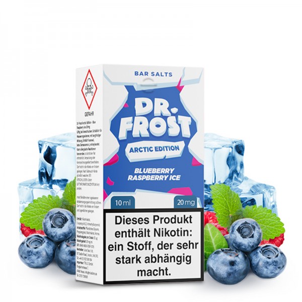 Dr. Frost Arctic Edition Blueberry Raspberry Ice Nikotinsalz Liquid 10 ml 20 mg