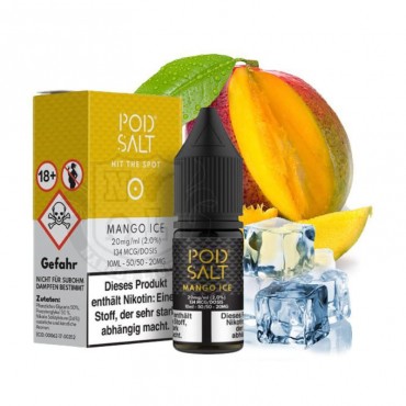 Pod Salt Mango Ice Nikotinsalz Liquid 10 ml 20 mg