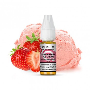 Elfbar Elfliq Strawberry Ice Cream Nikotinsalz Liquid 10 ml